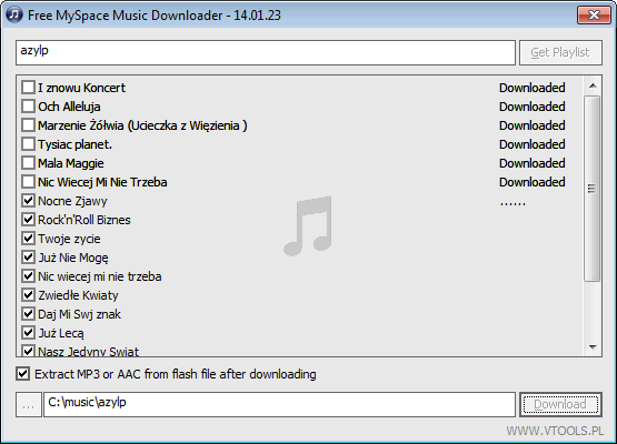 MySpace Music Downloader